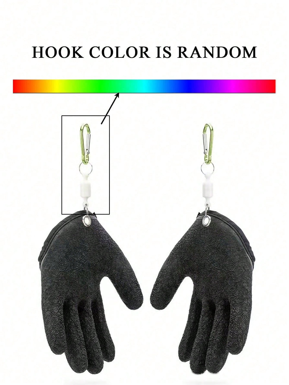 Professional Fishing Gloves, Anti-Slip Durable Fishing Gloves, Ice Fishing Gloves Suitable For Fishing, Cleaning, Hunting, Fishing Accessories (Random Color)