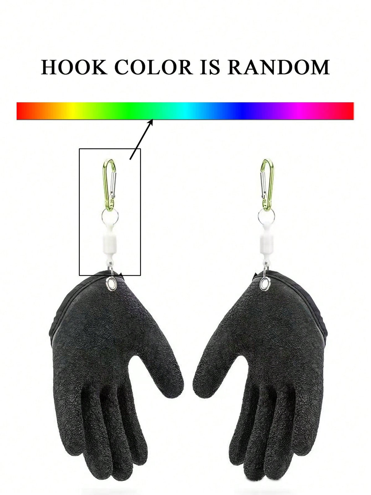 Professional Fishing Gloves- Anti-Slip Fishing Gloves, Anti-Puncture Ice Fishing Gloves, Suitable For Catching Fish, Cleaning, Hunting, Fishing Accessories (Random Color)