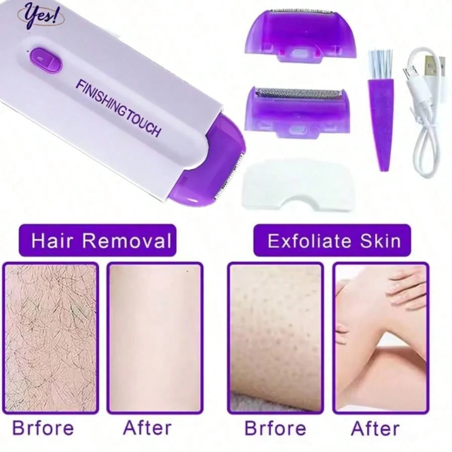 Professional Women's Electric Hair Remover For Face, Legs, Bikini Line, Hands, And Body, Hair Removal Device