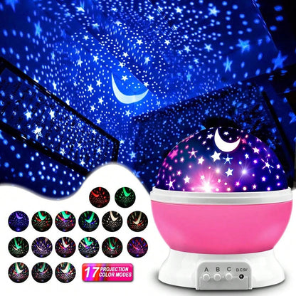Projector Night Lights Kids, Birthday Gifts 1-4-6-14 Year Old Girl Boy Kids Bedroom, Glow In Dark Stars Moon Child Asleep Peacefully
