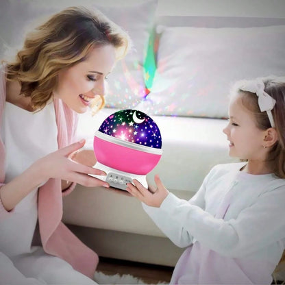 Projector Night Lights Kids, Birthday Gifts 1-4-6-14 Year Old Girl Boy Kids Bedroom, Glow In Dark Stars Moon Child Asleep Peacefully