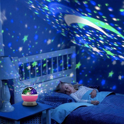 Projector Night Lights Kids, Birthday Gifts 1-4-6-14 Year Old Girl Boy Kids Bedroom, Glow In Dark Stars Moon Child Asleep Peacefully