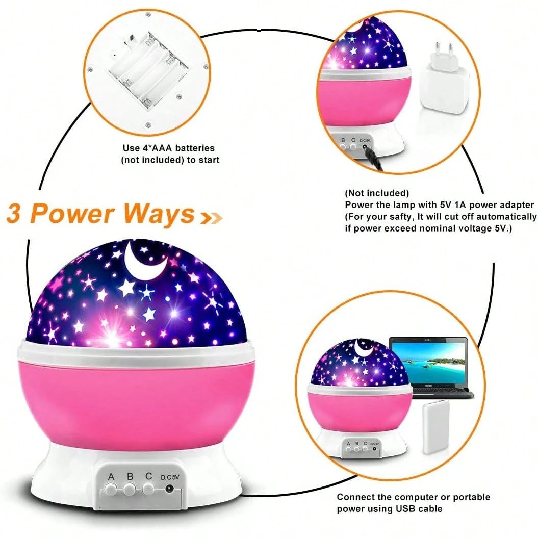 Projector Night Lights Kids, Birthday Gifts 1-4-6-14 Year Old Girl Boy Kids Bedroom, Glow In Dark Stars Moon Child Asleep Peacefully