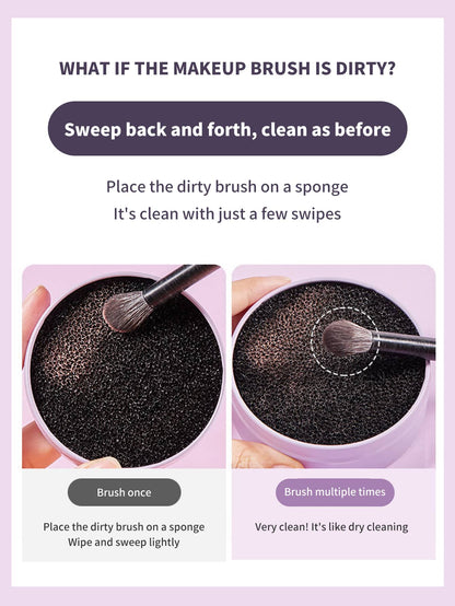 Quick Dry Makeup Brushes & Sponges Cleaner Box, Remove Makeup Residues Without Water, Portable Size & Non-Damaging To Brush S,Makeup,Cheap,Room Decor,Vanity,Travel,Bedroom,Makeup Accessories,Cheap,Sto