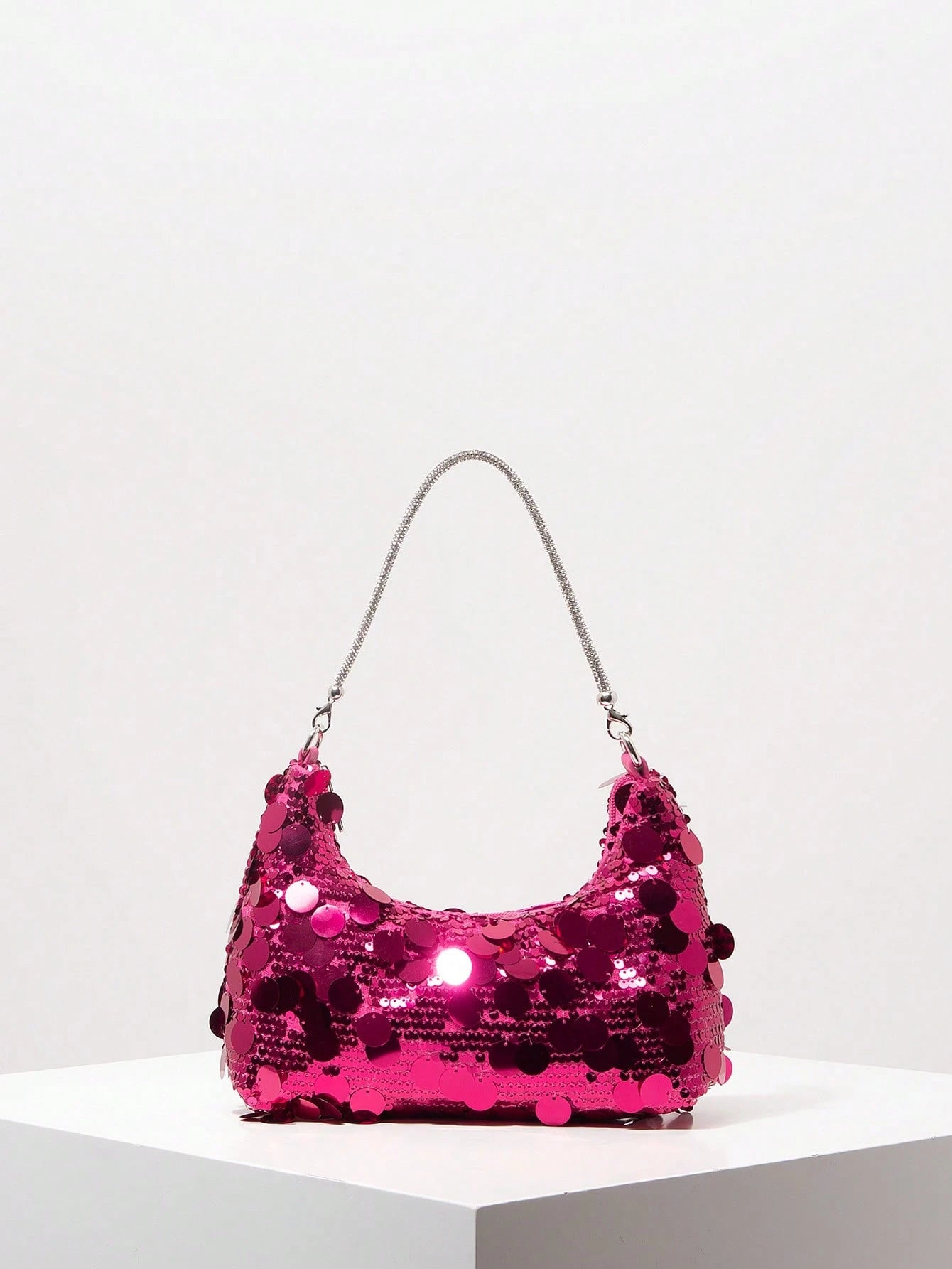 (Random Pattern) Sequin Shoulder Bag, Elegant Women's Handbag, Evening Party Outfit, Ball Bag And Accessories, Wedding Supplies, Women's Gift