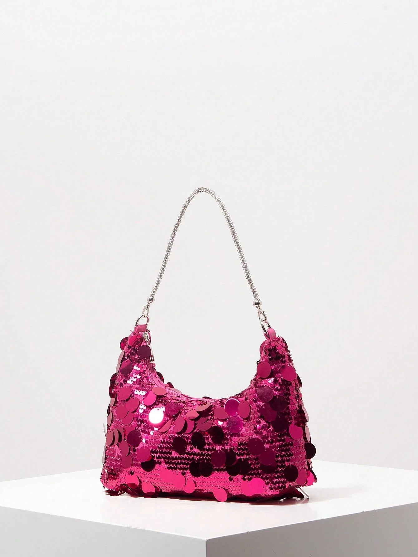 (Random Pattern) Sequin Shoulder Bag, Elegant Women's Handbag, Evening Party Outfit, Ball Bag And Accessories, Wedding Supplies, Women's Gift