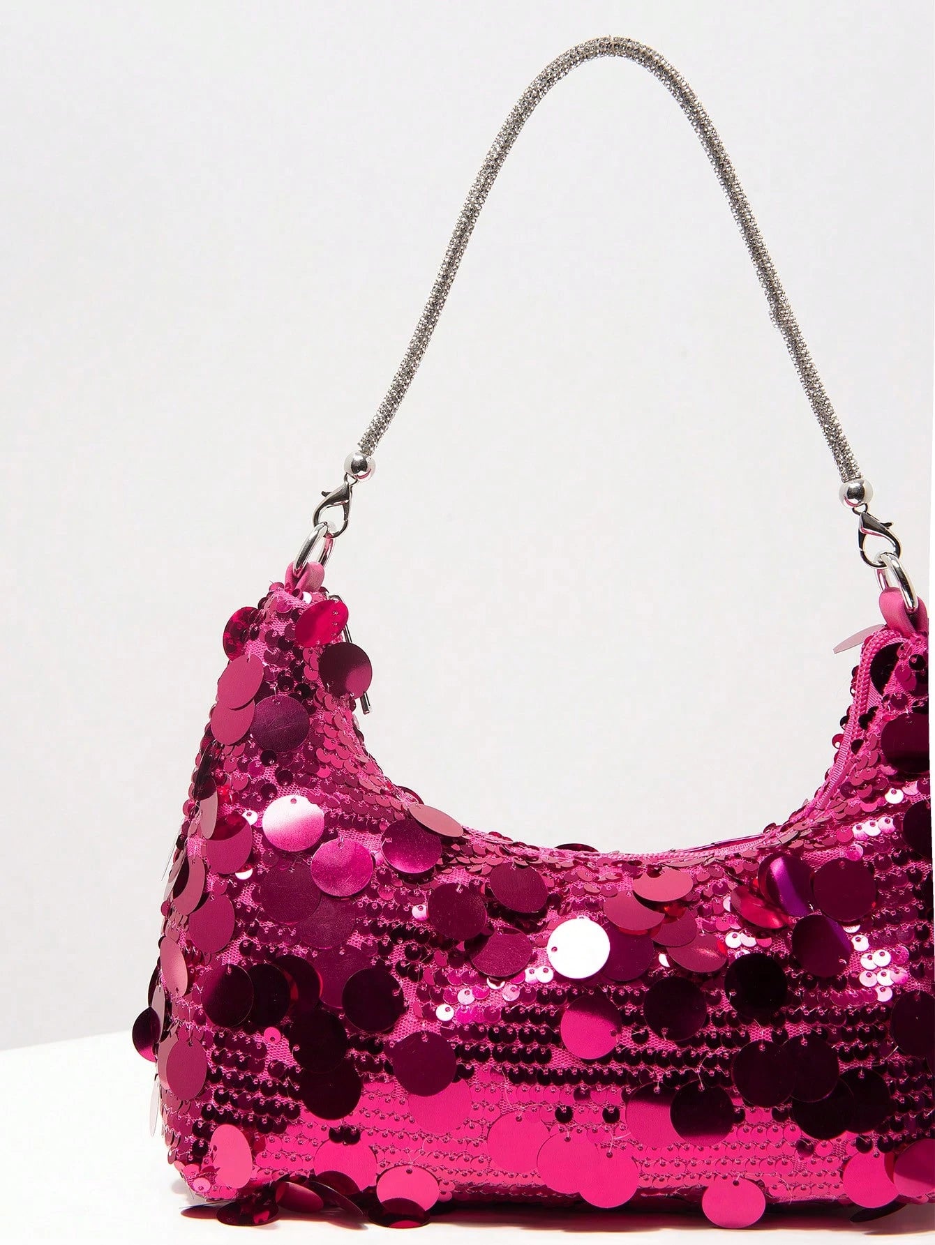 (Random Pattern) Sequin Shoulder Bag, Elegant Women's Handbag, Evening Party Outfit, Ball Bag And Accessories, Wedding Supplies, Women's Gift