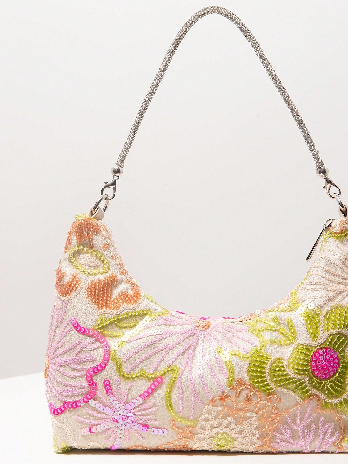 (Random Pattern)Shoulder Bag,Sequin Bag,Floral Pop,Embroidery Bag,Women's Handbags,Gala Night,Party Outfits,Prom Accessories,Wedding Items,Elegant,Gifts