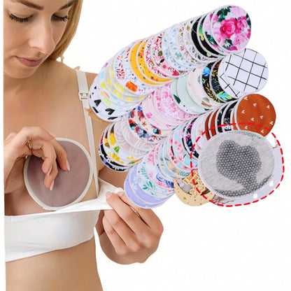 Random Prints Cloth Nursing Pads Reusable Breast Pads Breastfeeding Nipple Pads,More Prints Will Be Set Maybe Not Shown In Pictures