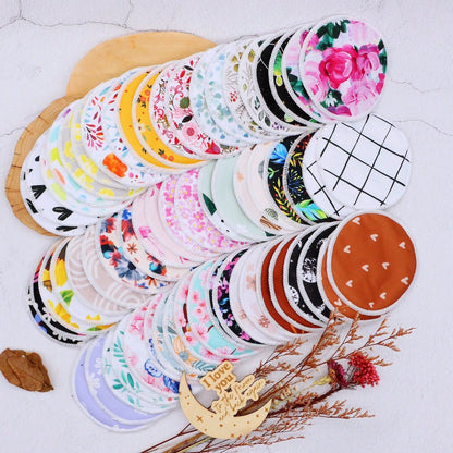 Random Prints Cloth Nursing Pads Reusable Breast Pads Breastfeeding Nipple Pads,More Prints Will Be Set Maybe Not Shown In Pictures