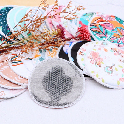 Random Prints Cloth Nursing Pads Reusable Breast Pads Breastfeeding Nipple Pads,More Prints Will Be Set Maybe Not Shown In Pictures