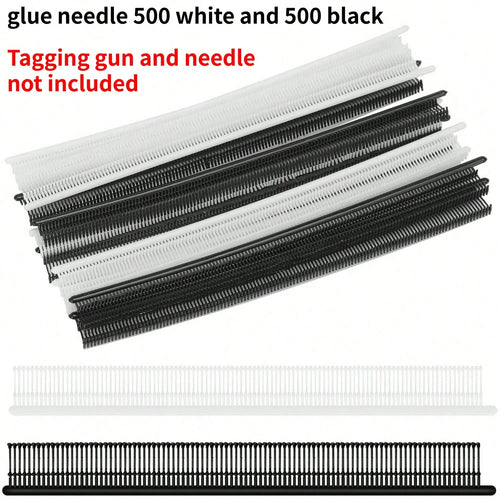 Rapid Garment Repair Tool, Sewing Machine Presser Foot, Quilting Gun, Mini Sewing Gun, Micro Garment Edging Gun, Micro Garment Label Sewing Tool (Includes 500 White And 500 Black Glue Pins)