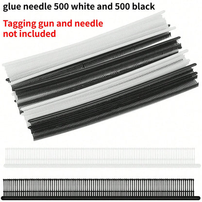 Rapid Garment Repair Tool, Sewing Machine Presser Foot, Quilting Gun, Mini Sewing Gun, Micro Garment Edging Gun, Micro Garment Label Sewing Tool (Includes 500 White And 500 Black Glue Pins)