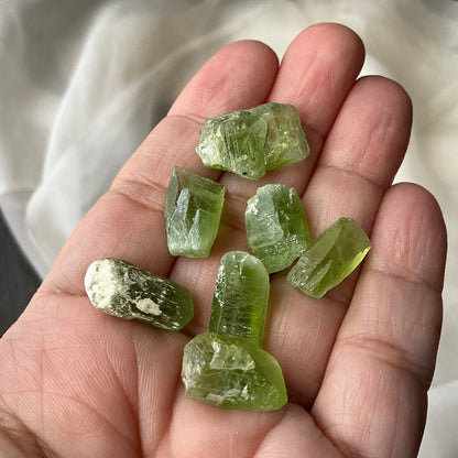 Raw Peridot Crystals