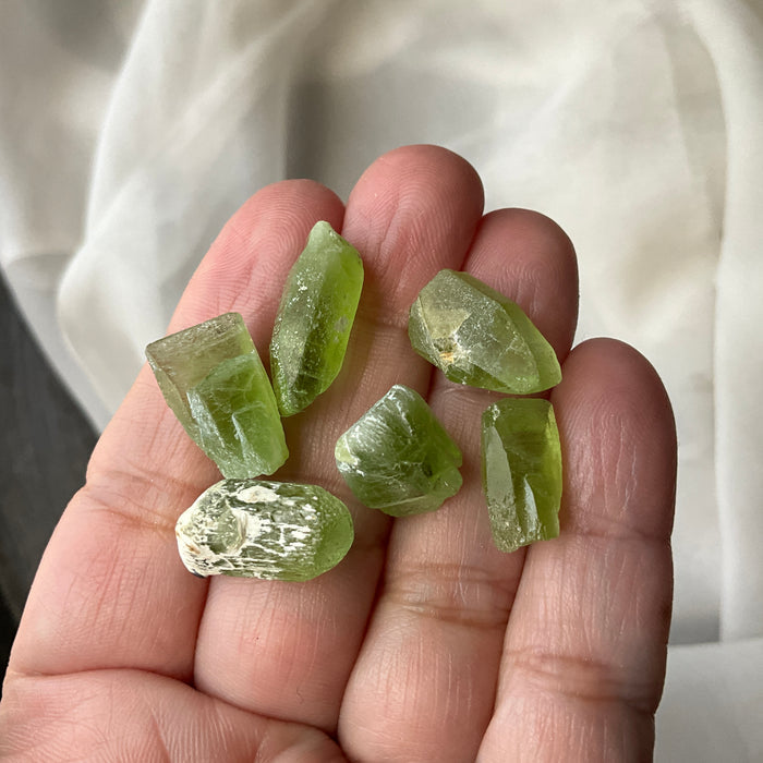 Raw Peridot Crystals