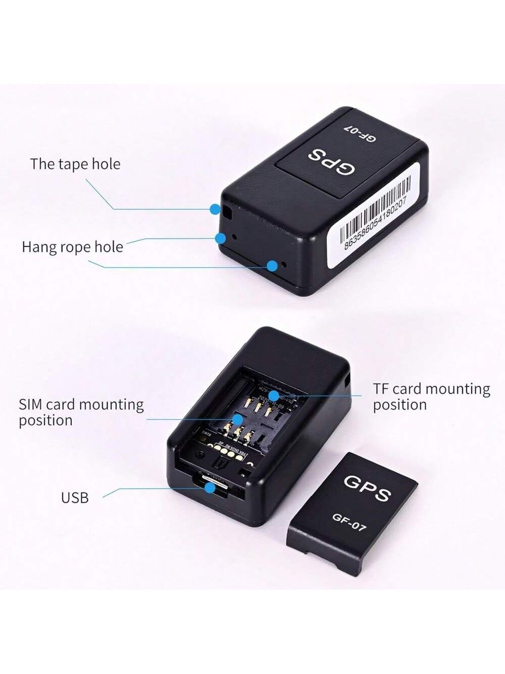 [Real-Time GPS Tracker] Real-Time Mini GPS Tracker For Vehicles- No Monthly Fee Wireless Hidden GPS Trackers Device For Car With Smart Phone App