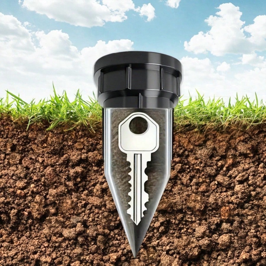 Realistic Key Hider Sprinkler, Outdoor Garden Yard Lawn Waterproof Key Box, Easy To Insert Into Garden Lawn Underground, Waterproof And Corrosion Resistant