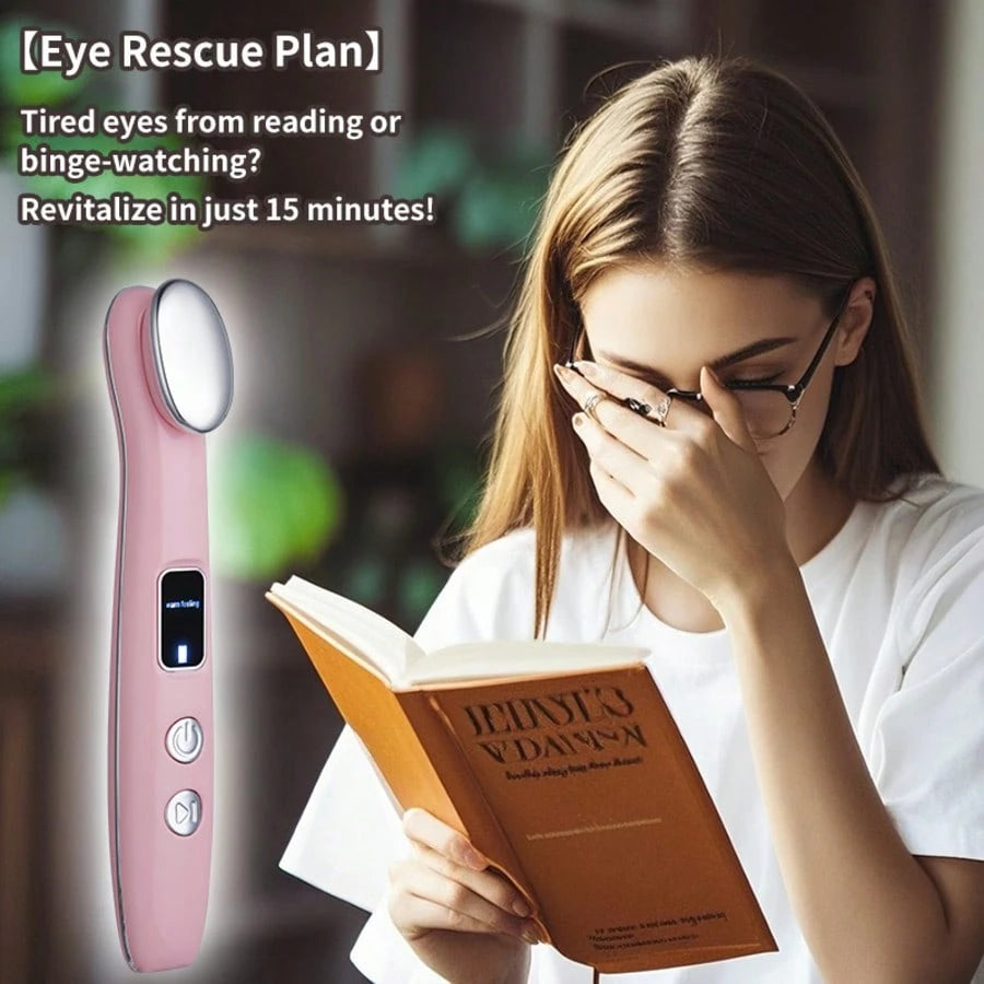 Rechargeable Eye Massage Pen- Facial Massager- Eye Lifting Rod Heats, Warms, Vibrates, Tightens The Skin, Relieves Eye Fatigue, Puffiness, Dark Circles, Eye Bags, Eye Care Tools, And Absorbs Beauty