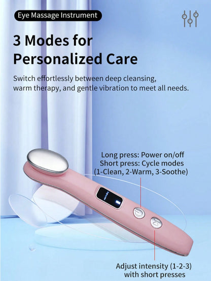 Rechargeable Eye Massage Pen- Facial Massager- Eye Lifting Rod Heats, Warms, Vibrates, Tightens The Skin, Relieves Eye Fatigue, Puffiness, Dark Circles, Eye Bags, Eye Care Tools, And Absorbs Beauty