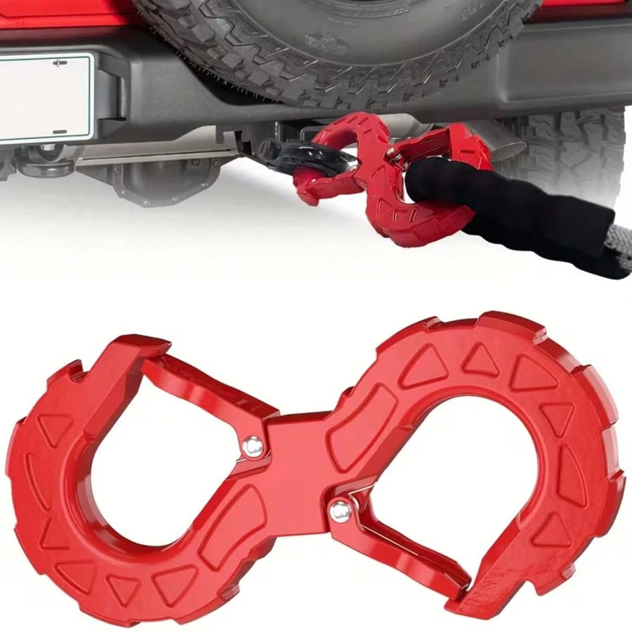 Red S-Hook Tow Hitch Heavy-Duty G80 Alloy Steel 33,000-Pound Tow Hitch Capacity S-Hook Tow Hitch For Off-Road Recovery, Trucks, Trailers, SUVs, And Other Vehicles Meets The Needs Of All Vehicle Owners