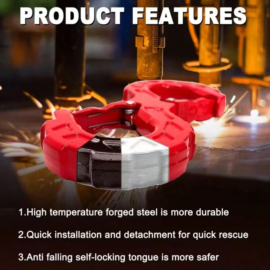 Red S-Hook Tow Hitch Heavy-Duty G80 Alloy Steel 33,000-Pound Tow Hitch Capacity S-Hook Tow Hitch For Off-Road Recovery, Trucks, Trailers, SUVs, And Other Vehicles Meets The Needs Of All Vehicle Owners