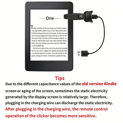Remote Page Turner, Compatible With Kindle Paperwhite Oasis And Other E-Book Readers, Camera Remote With Video Recording Function, Compatible With IPad And Android Tablets (Pink), Suitable For Summer