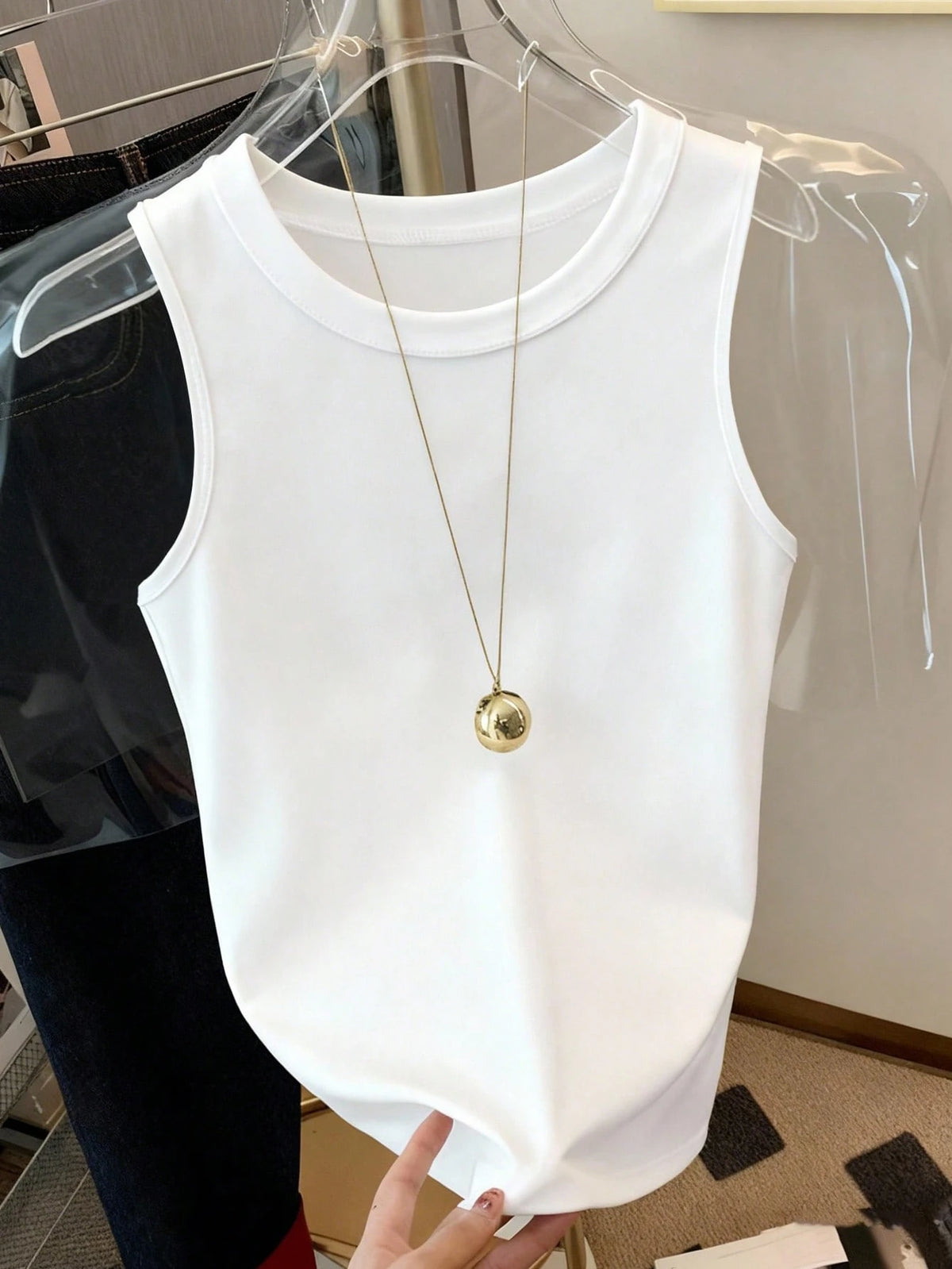 Resyla Summer Casual Colorblock Striped Cherry Slogan Print Tank Top