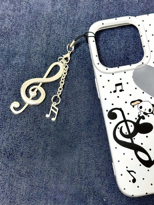 Retro Music Note Phone Chain Korean Style Vintage Cute Phone Lanyard Pendant For Cellphone Adorable Aesthetic Kawaii Y2K Fashion Jewelry Gift Idea Daily Decoration Accessory Must Have