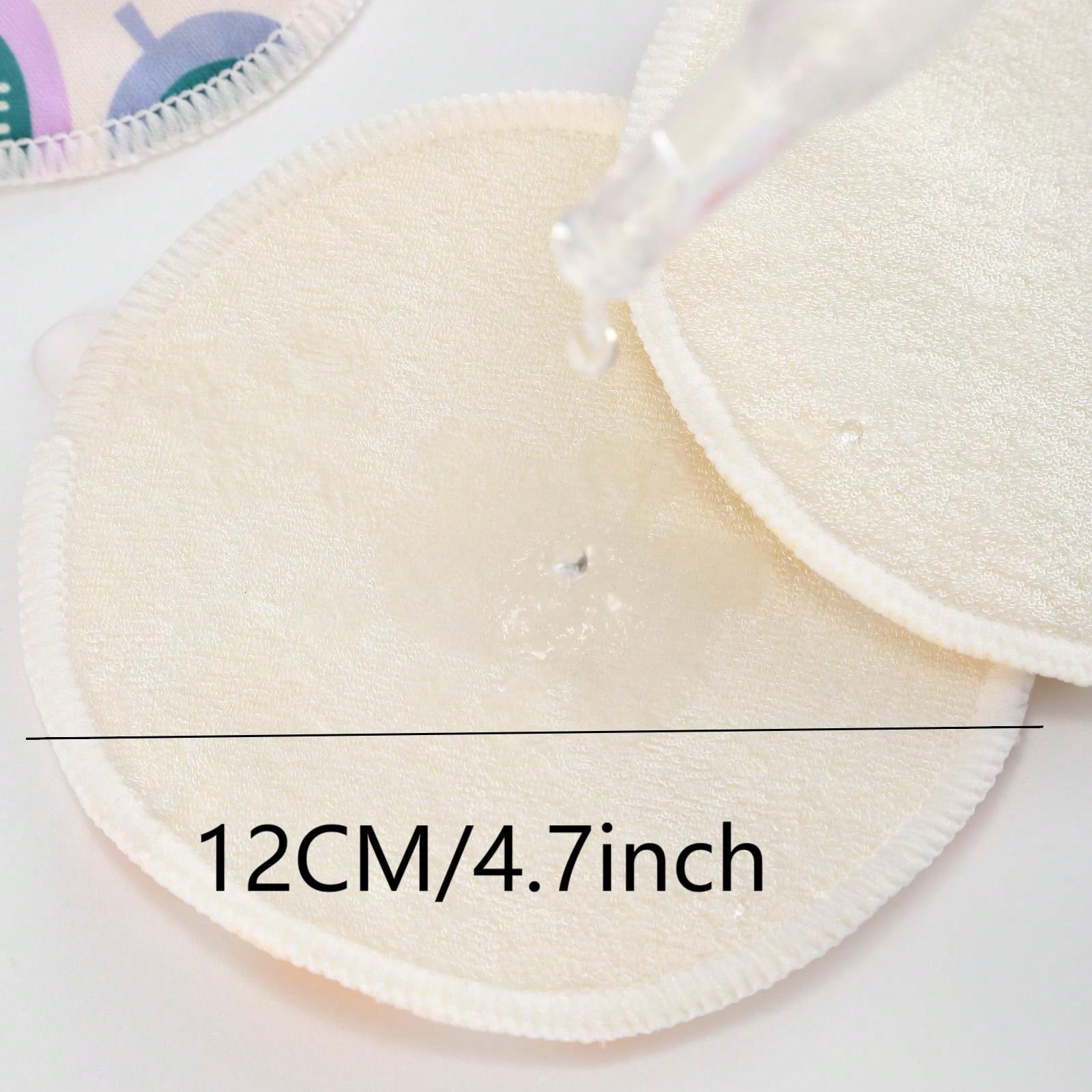 Reusable Nursing Pads Washable Breast Pads For Leaking Milk- Super Absorbent Nursing Pads Nursing Nipple Pads (Large 4.7")