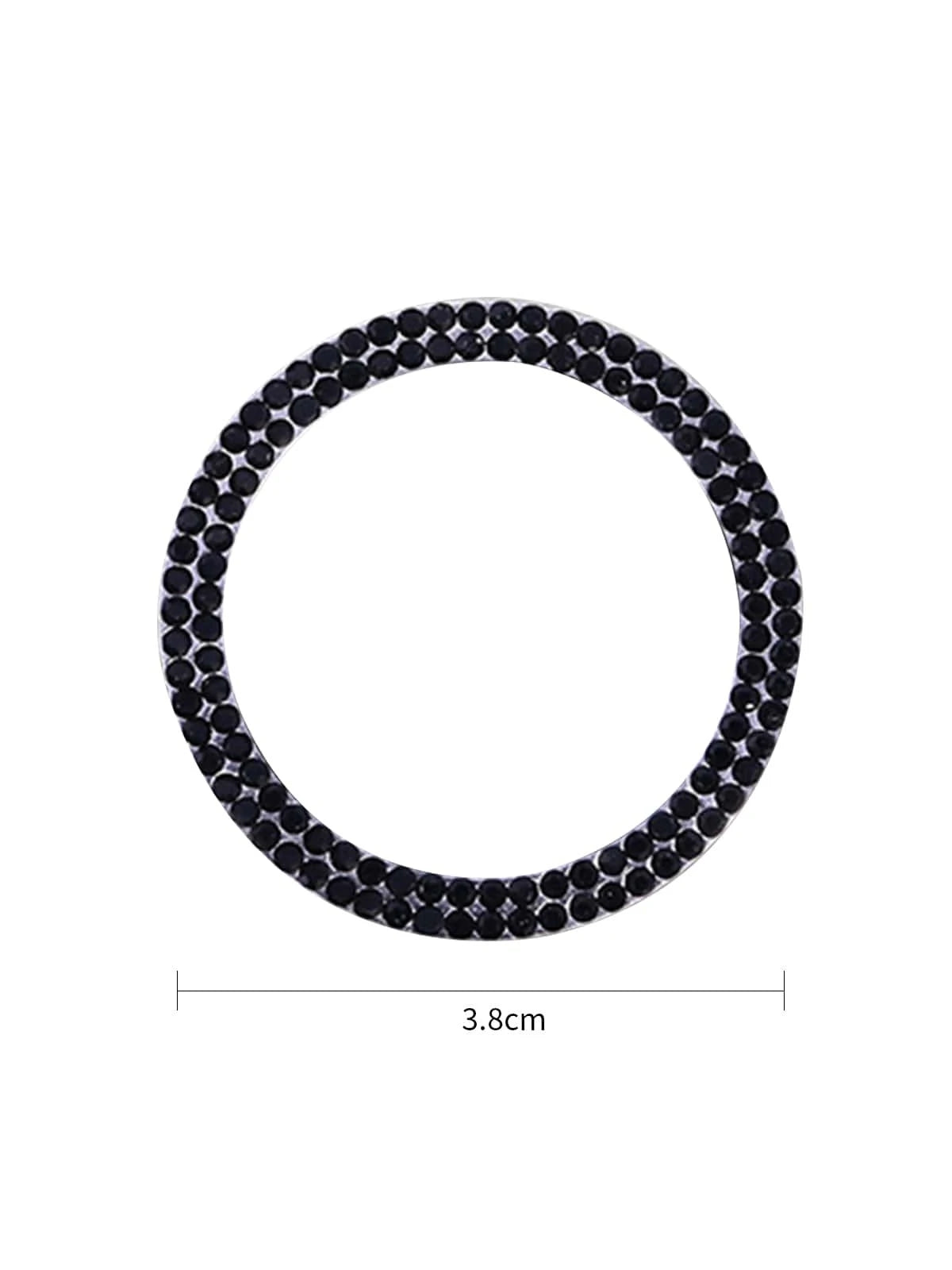 Rhinestone Decor Car One-button Start Sticker
