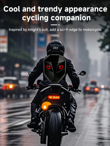 Rider/Biker Backpack LED Backpack Display Backpack Expandable Storage Helmet Motorcycle Backpack Cyberpunk Style Motorcycle Rider Backpack LED Display Bag Released For Motorcycles, Customizable Smartp