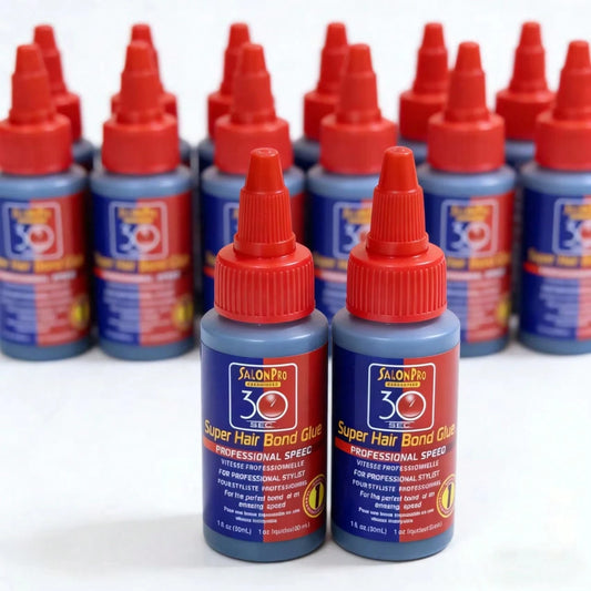 Salon Pro 30-Second Super Hair Extension Bonding Glue Eyelash Glue Black 1 Floz/30ml