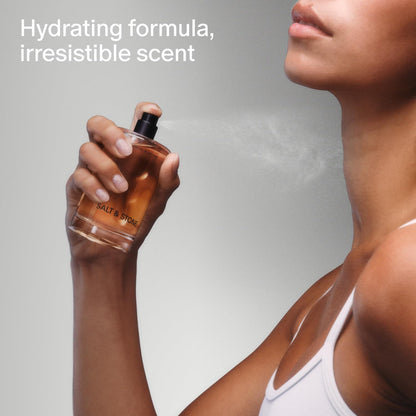 Salt & Stone Body Mist| Bergamot & Hinoki| Skincare Infused Hair & Body Spray For Women And Men| Hydrating Fragrance With Glycerin And Red Algae| Vegan, Cruelty Free, 3.4 Fl Oz