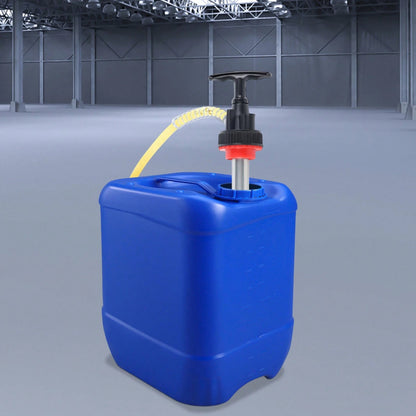 SanBouSi Manual Oil Pump For 5.28 Gal Drums – Galvanized Iron & PVC, 360° Rotatable, Ergonomic Handle, Leak-Resistant, Portable, High-Efficiency Fluid Transfer