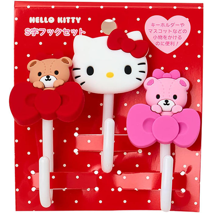 Sanrio - Hello Kitty & Tiny Chum Set of 3 S-Shaped Hooks 742902