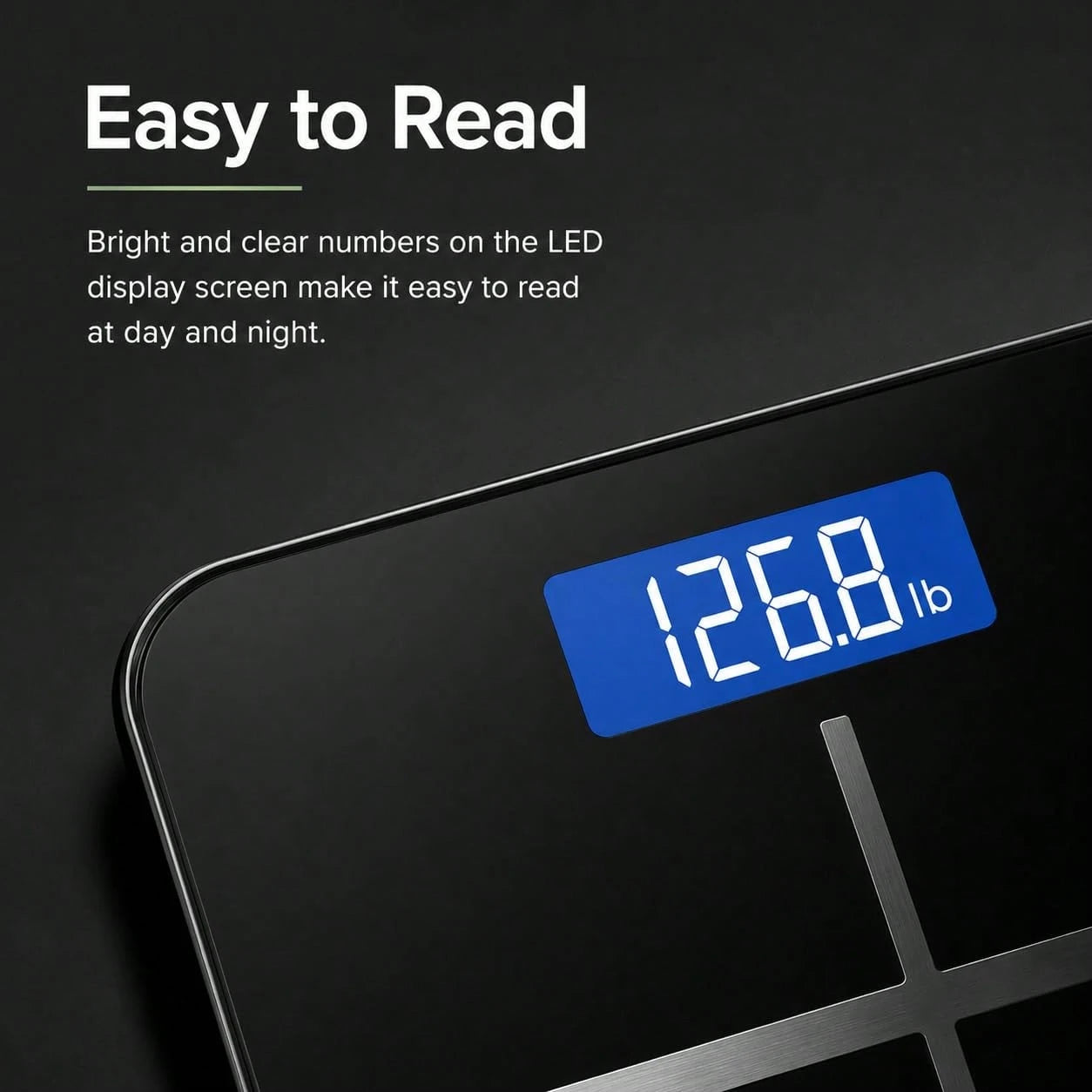 Scale For Body Weight, Digital Bathroom Scale, Weight Scales For People,Body Scale,Black,Max:400LB/180KG,2 Weighing Units: LB/KG.