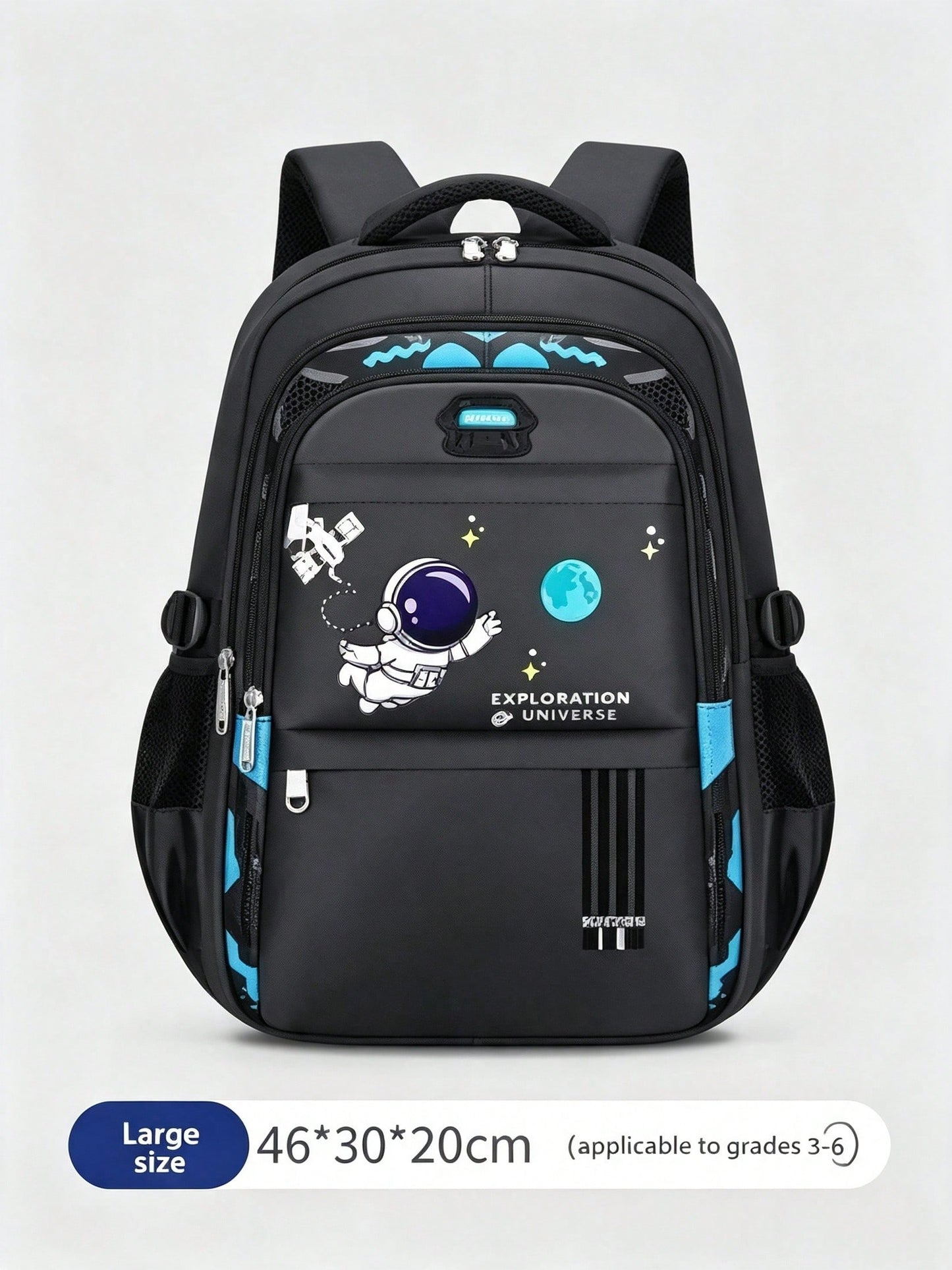 Schoolbag, Schoolbag Schooling, Astronaut-Style Waterproof Student Backpack, Backpack, Astronaut Space Flight Boy Backpack, Spinal, Lightweight And Large Capacity, New Model Waterproof And Anti-Pollut