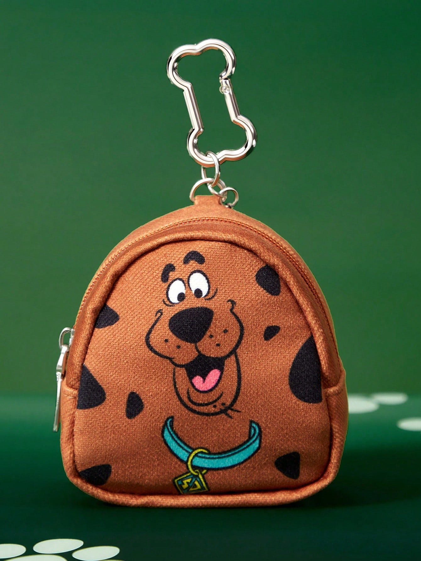 SCOOBY-DOO X 1Pc Cartoon Pattern Printed Textile Fabric Mini Change Bag With Hook To Hang On Bag, Scooby, Dog