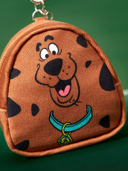 SCOOBY-DOO X 1Pc Cartoon Pattern Printed Textile Fabric Mini Change Bag With Hook To Hang On Bag, Scooby, Dog