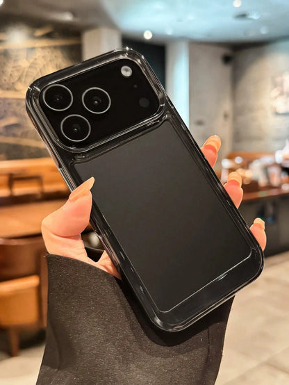 Screen Protection Shockproof Solid Plain Basic Clear Acrylic Case Compatible With 17promax/17pro/17/17 Air/16/16promax/16pro/16plus/16e/15/14/13 Pro Max/7g/8g/Se/Se2/Se3/7plus/8plus/14promax/14pro/14p