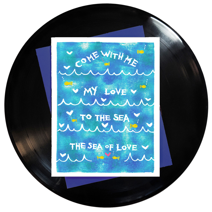Sea of Love Greeting Card 6-Pack Inspired By Music