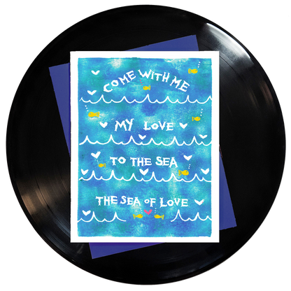 Sea of Love Greeting Card 6-Pack Inspired By Music