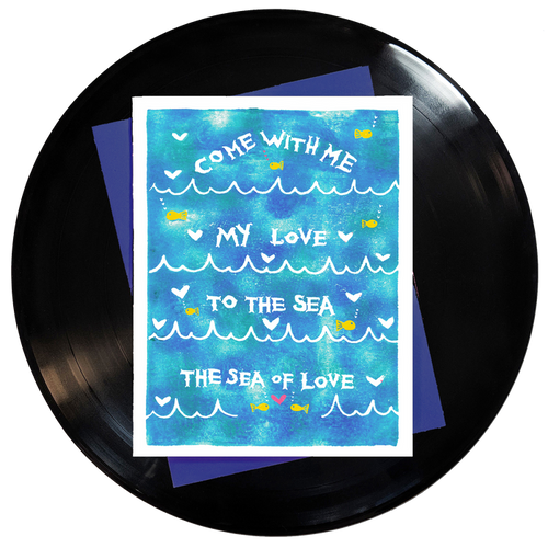 Sea of Love Greeting Card 6-Pack Inspired By Music