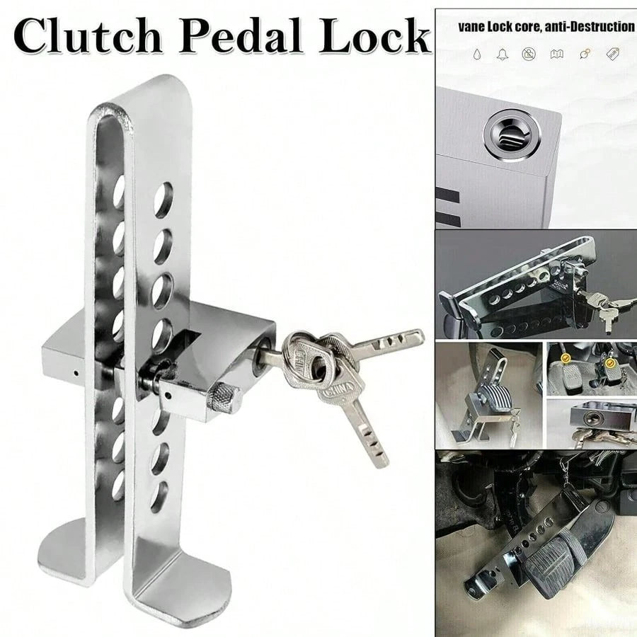 Security Anti-Theft Lock Brake Pedal Stainless Steel Lock Car Truck