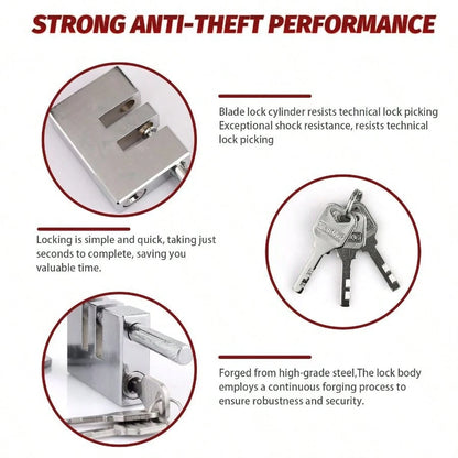 Security Anti-Theft Lock Brake Pedal Stainless Steel Lock Car Truck