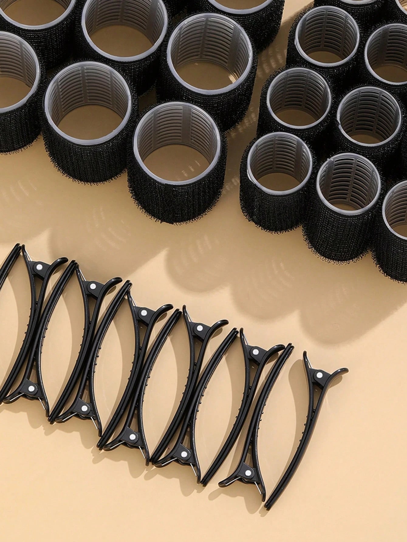 Self-Grip Rollers Kit With 24Rollers And 12Clips, Salon Quality Curlers For Diy Hairstyling, Heatless Rollers