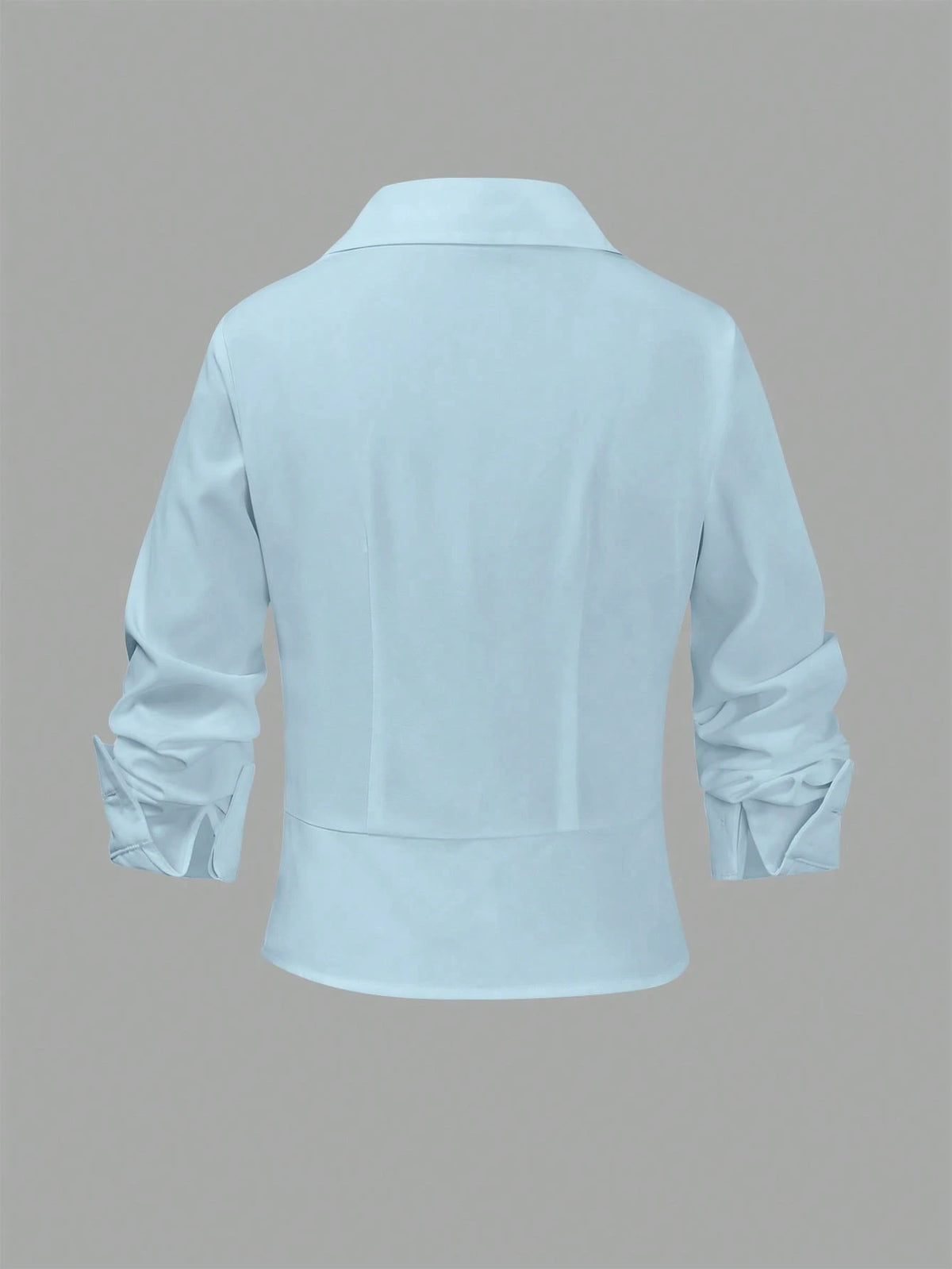 Selianne Women's Casual Commuter Color Block 2 In 1 Long Sleeve Shirt