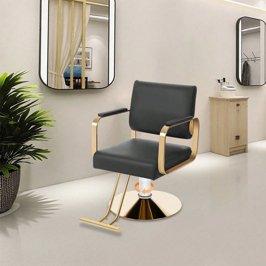 SENDERPICK Salon Barber Chair With Hydraulic Pump, Hair Salon Chair For Hair Stylist, 360 Degrees Rolling Swivel Spa Beauty Makeup Chair, Styling Braiding Hairdresser Chair For Barber Shop, Dressing R