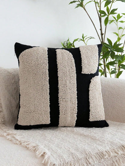 Set Of 2 Faux Fur Cream White Throw Pillow Covers 18x18,Soft Checkborad Pattern Decorative Boho Pillow Cover Case Cushion Cover For Sofa Couch Bed Livingroom Farmhouse,Modern Accent,Fall Decor,Autumn