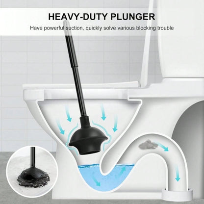 SetSail Toilet Brush And Plunger Set, Semi-Hidden Toilet Plungers Heavy Duty Toilet Bowl Brush And Holder For Bathroom Toilet Plunger And Brush Set For Deeply Cleaning- Black